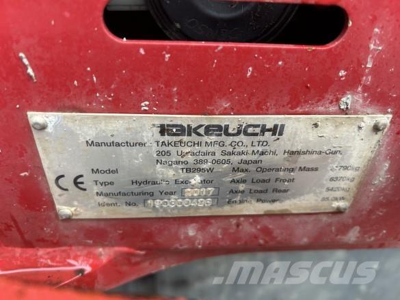 Takeuchi TB295W Lánctalpas kotrók