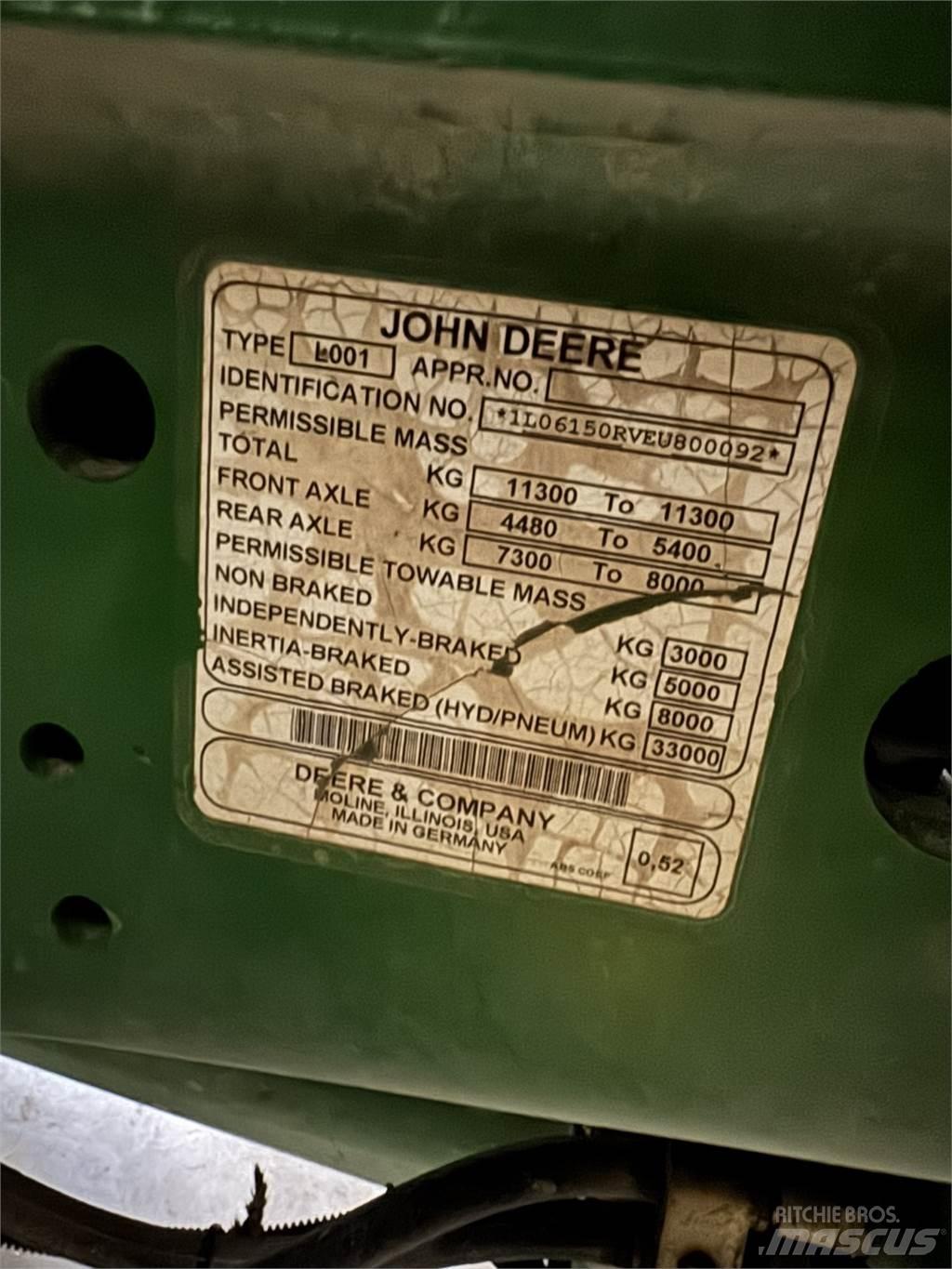 John Deere 6150R Traktorok