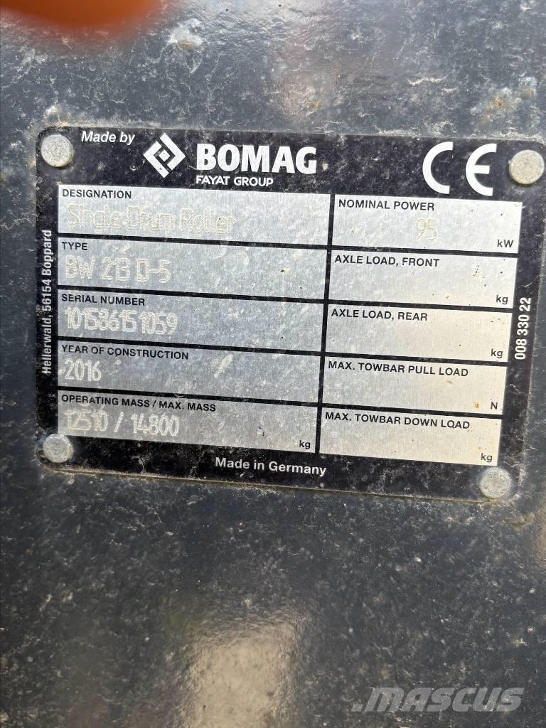 Bomag BW213D-5 Egydobos hengerek