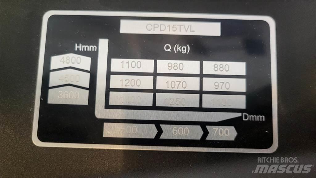  CPD15TVL T4800 Elektromos targoncák