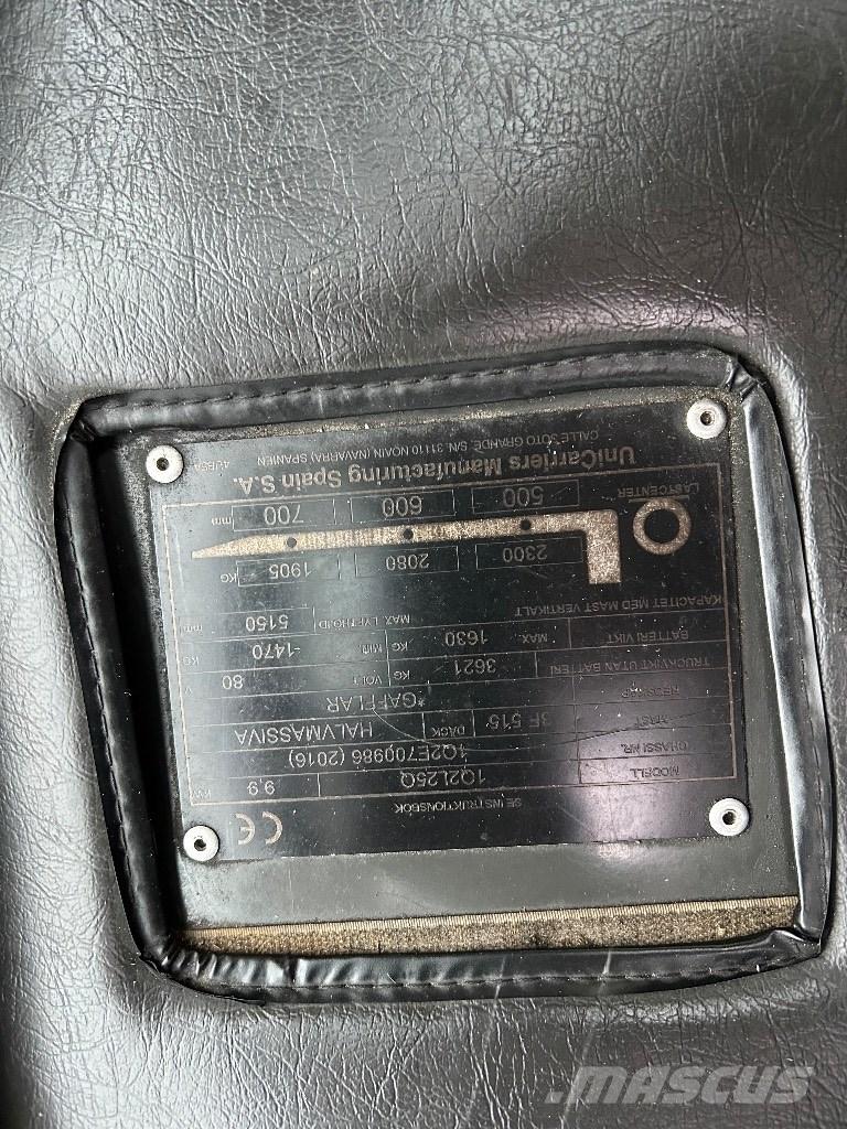 UniCarriers L25Q Elektromos targoncák