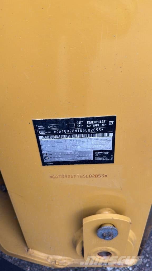 CAT 926M Gumikerekes homlokrakodók