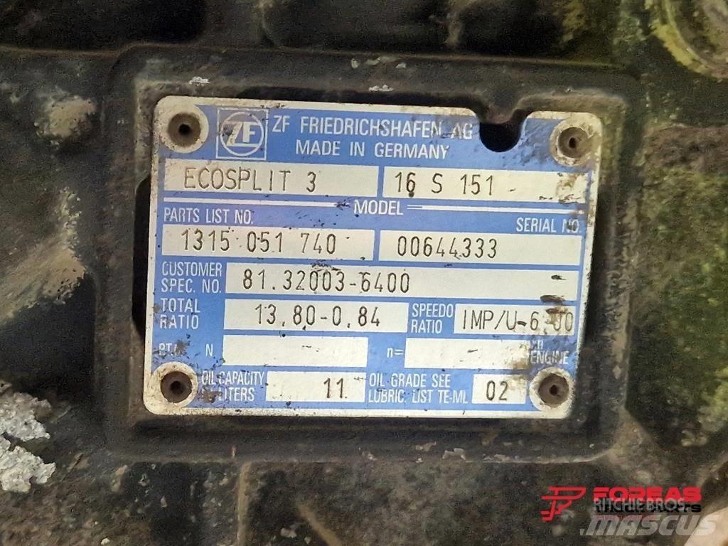ZF ECOSPLIT 16S - 151 Hajtóművek