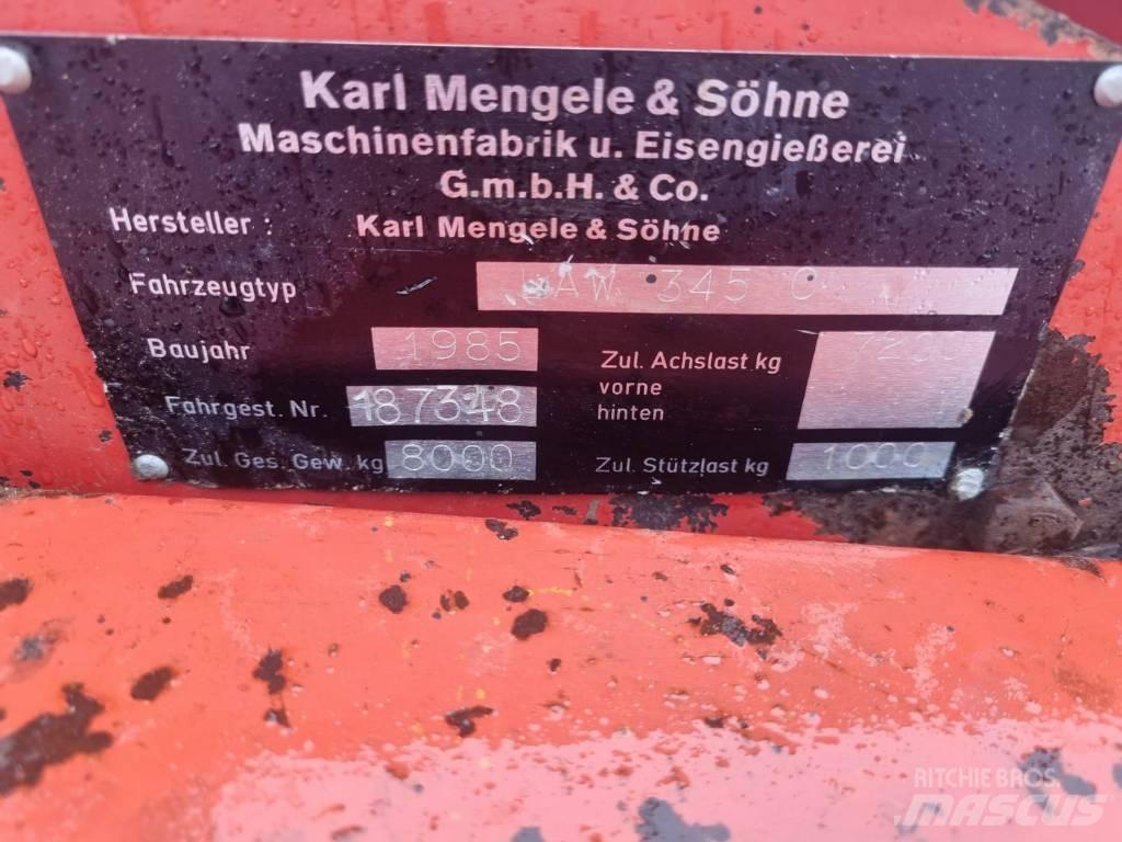 Mengele AW 345 c Önrakodó pótkocsik