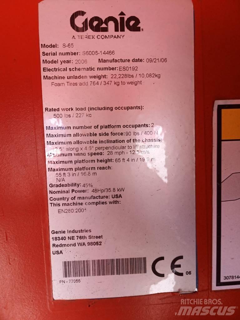 Genie S 65 Teleszkópos emelők
