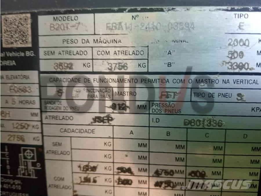 Doosan B 20 T-7 Elektromos targoncák