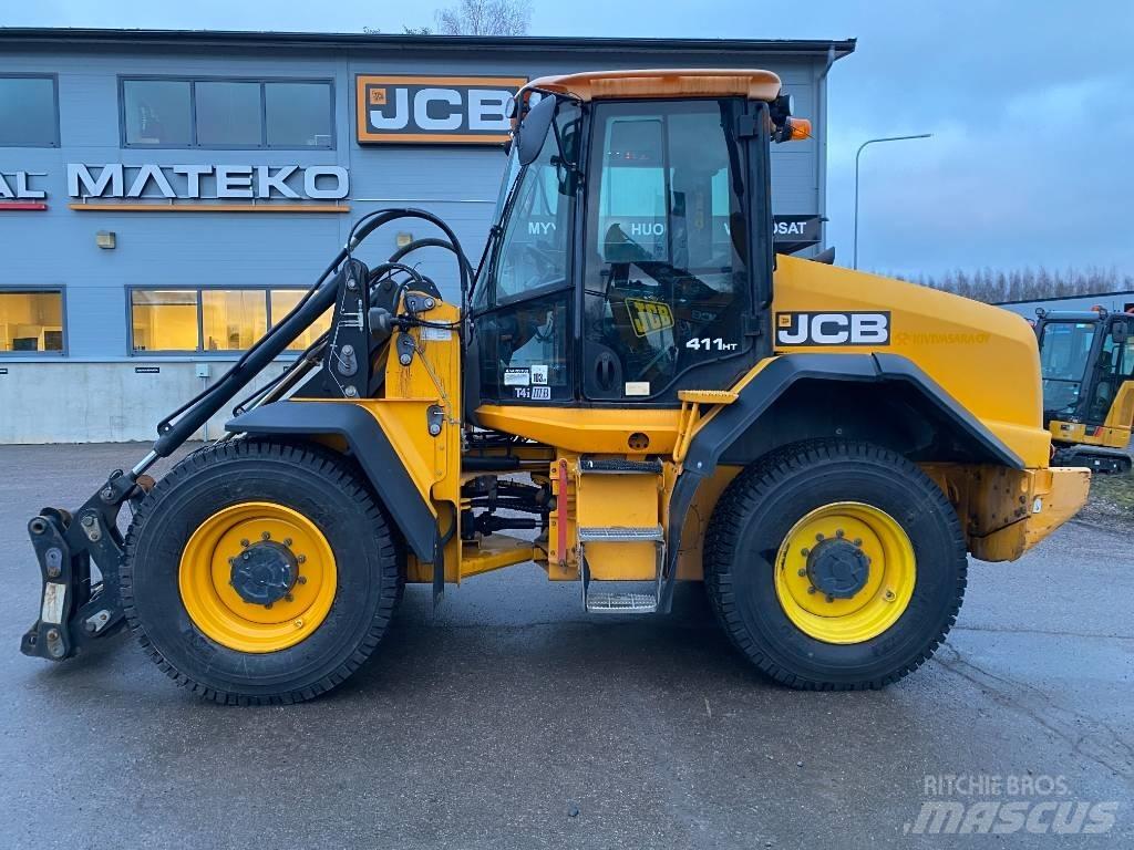 JCB 411 HT T4i Gumikerekes homlokrakodók