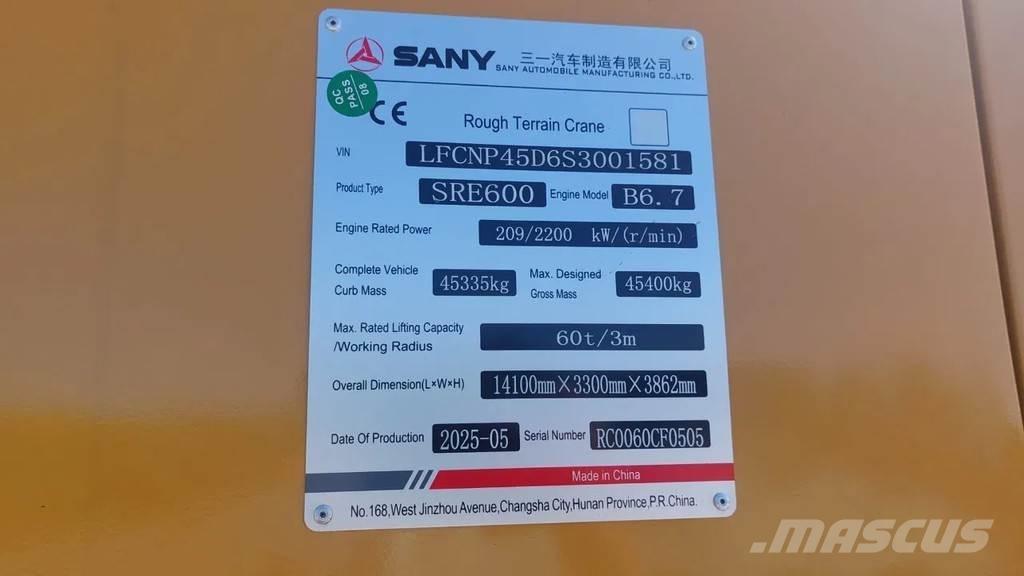Sany SRE600 Mobil daruk