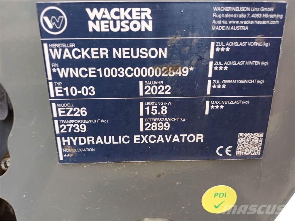 Wacker Neuson EZ26 Lánctalpas kotrók