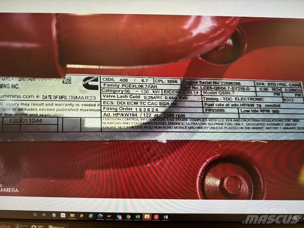 Cummins QSB6.7C-T4 Építőipar - Egyebek