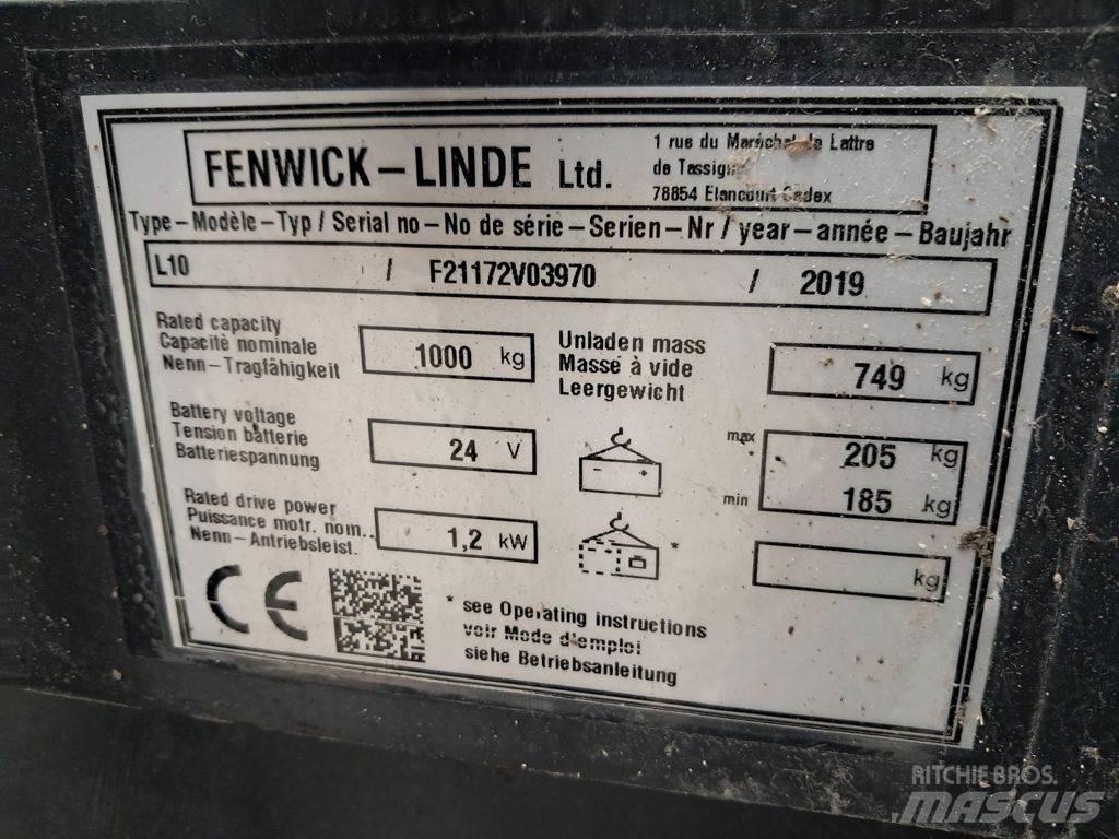 Linde L10 Gyalogkíséretű targonca