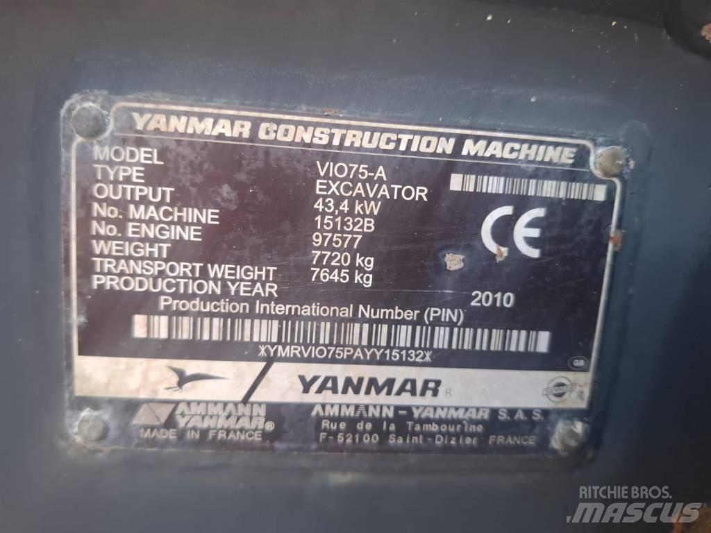 Yanmar Vio 75 A Közepes (midi) kotrók 7 t - 12 t