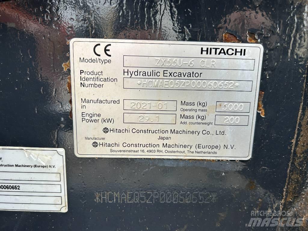 Hitachi ZX55U-6 Mini kotrók < 7t