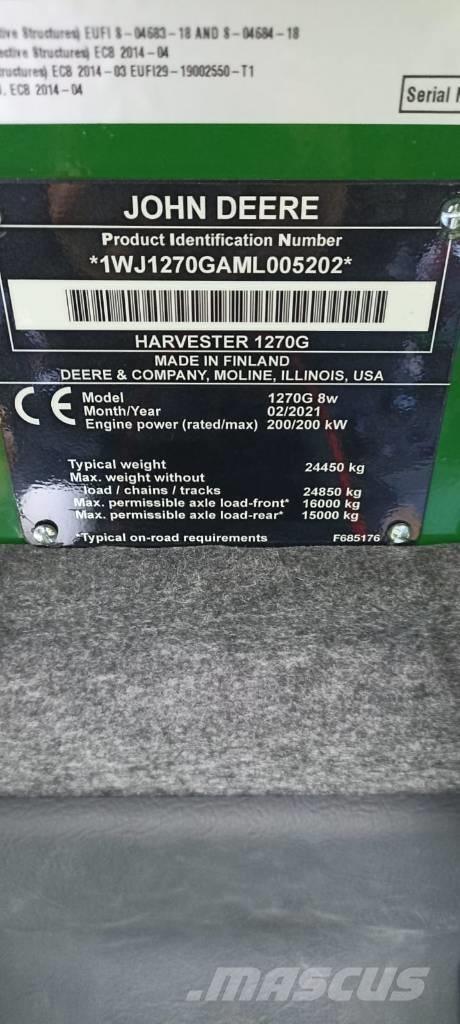 John Deere 1270 G Betakarítók