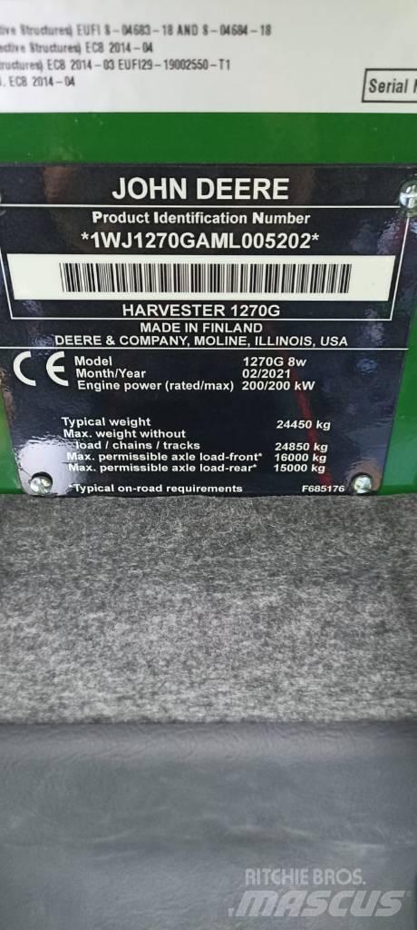 John Deere 1270 G Betakarítók