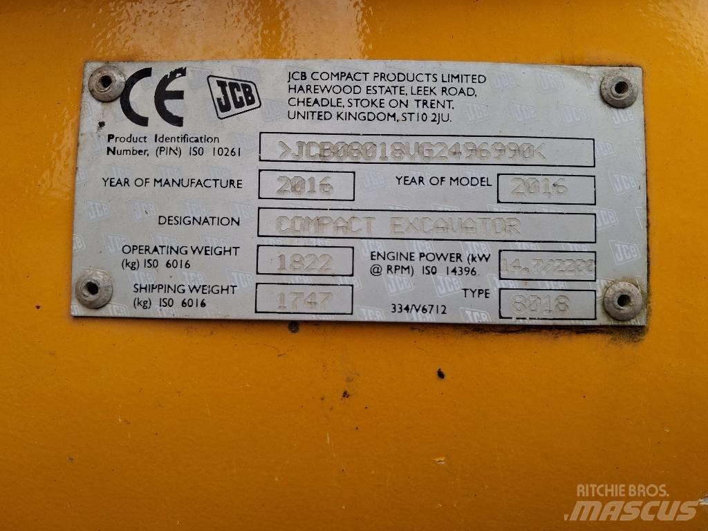 JCB 8018 CTS Mini kotrók < 7t