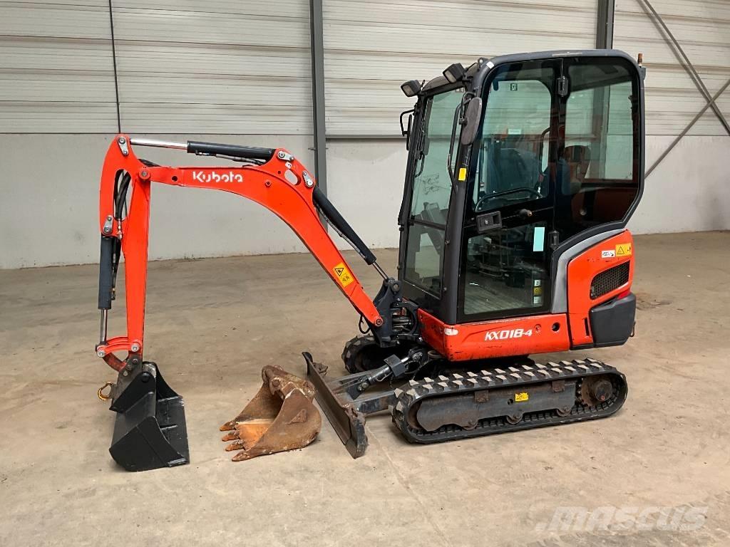 Kubota KX 018-4 Mini kotrók < 7t