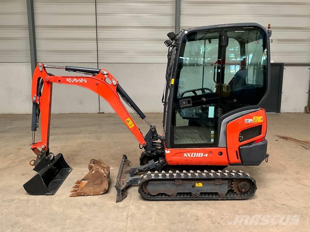 Kubota KX 018-4 Mini kotrók < 7t