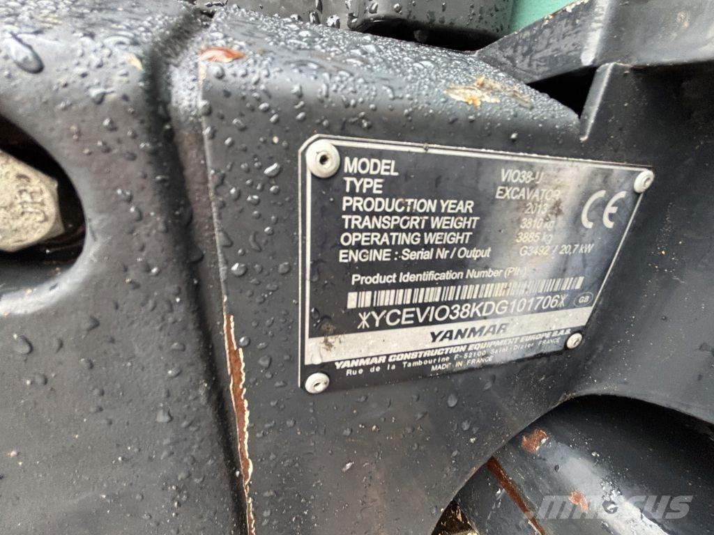 Yanmar VIO38 Mini kotrók < 7t