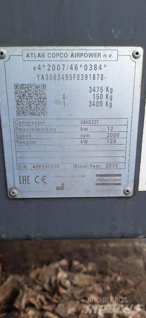 Atlas Copco XAHS237 Kompresszorok