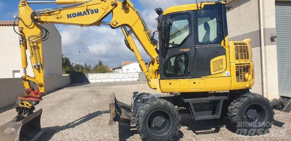 Komatsu PW98 MR10 Gumikerekes kotrók