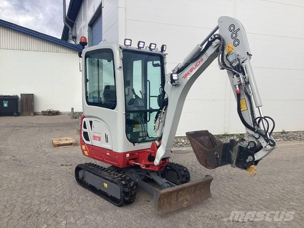 Takeuchi TB 216 Mini kotrók < 7t