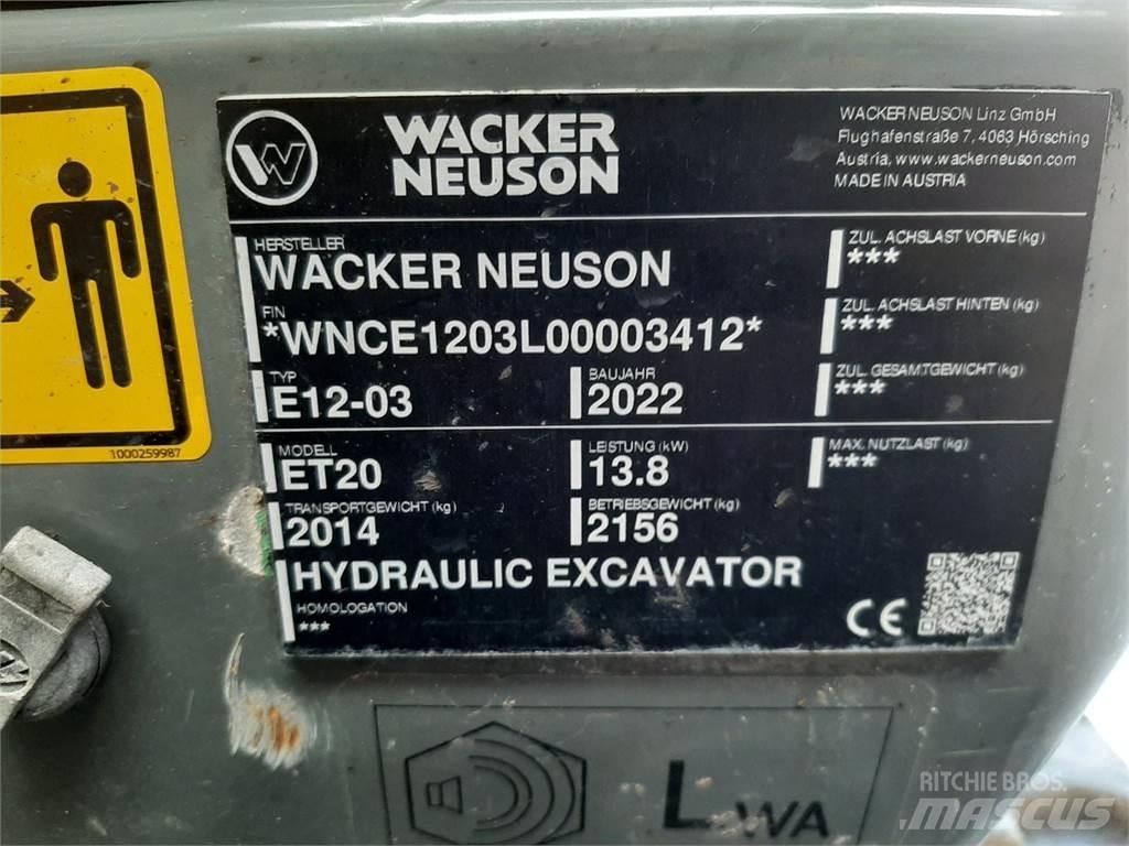 Wacker Neuson ET20 Lánctalpas kotrók