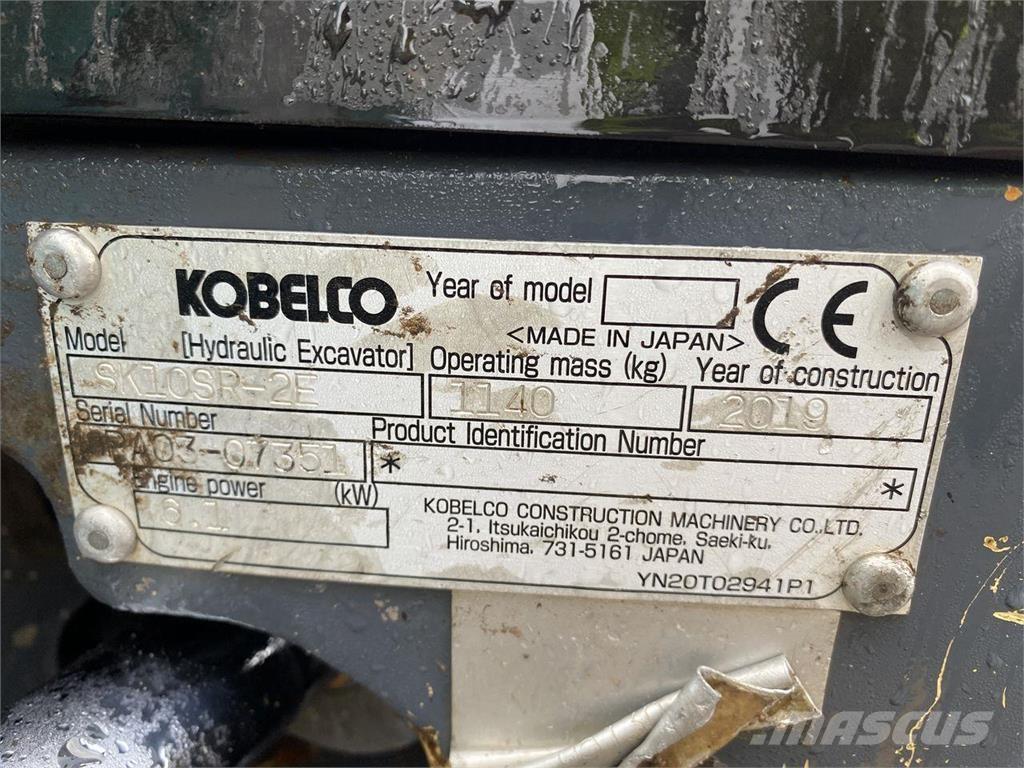 Kobelco SK10SR-2 Gumikerekes kotrók