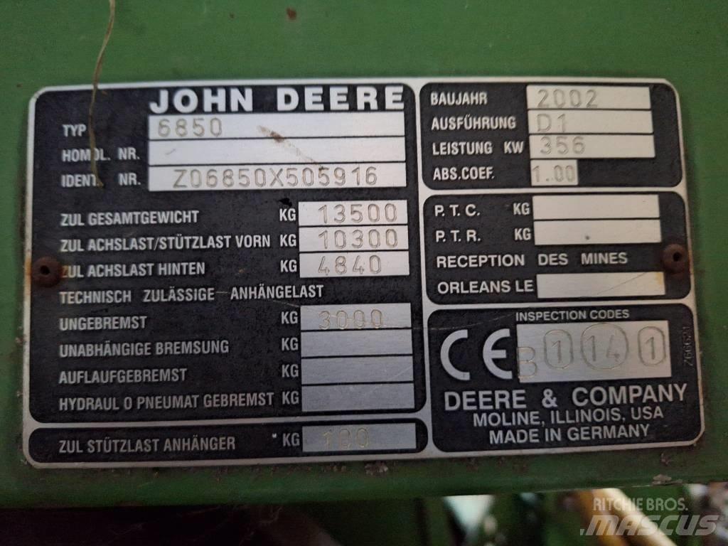 John Deere 6850 Önjáró szecskázók