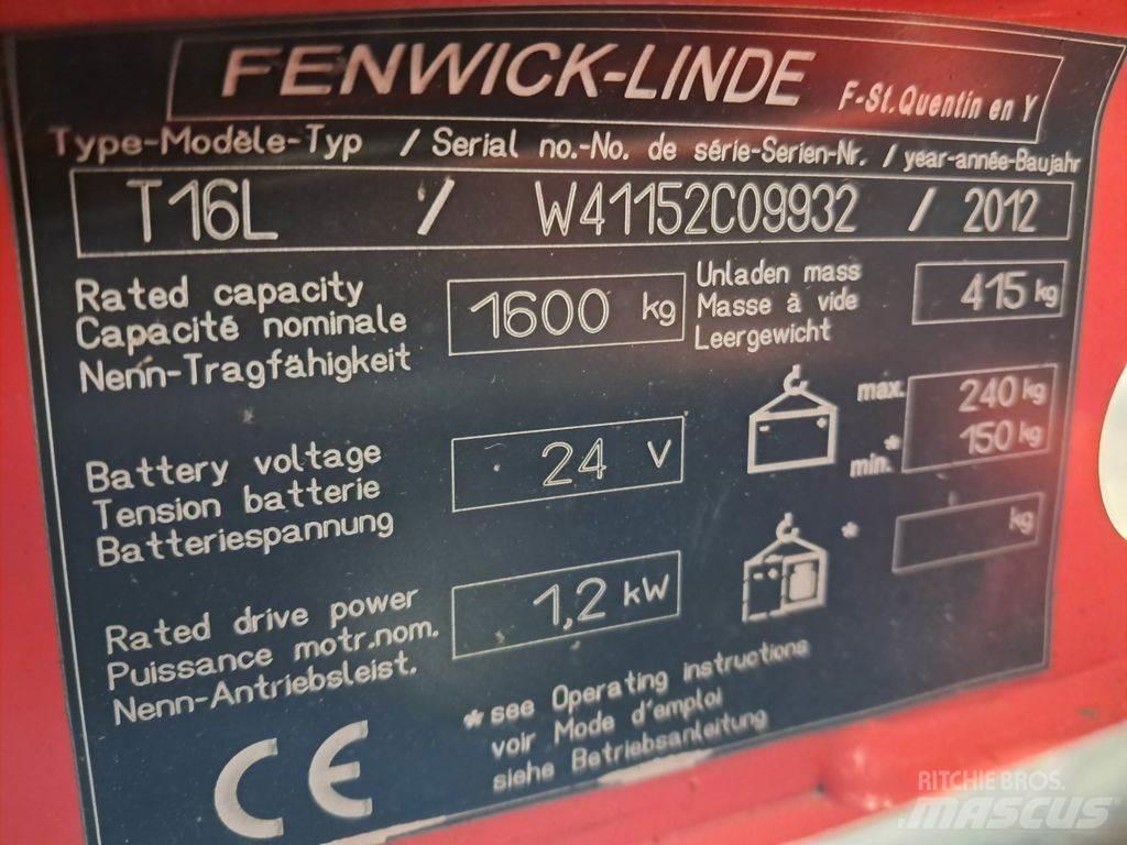 Linde T16L Alacsony emelőkocsi