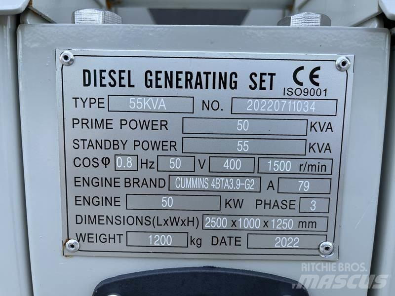 Cummins 55 kVA Dízel áramfejlesztők