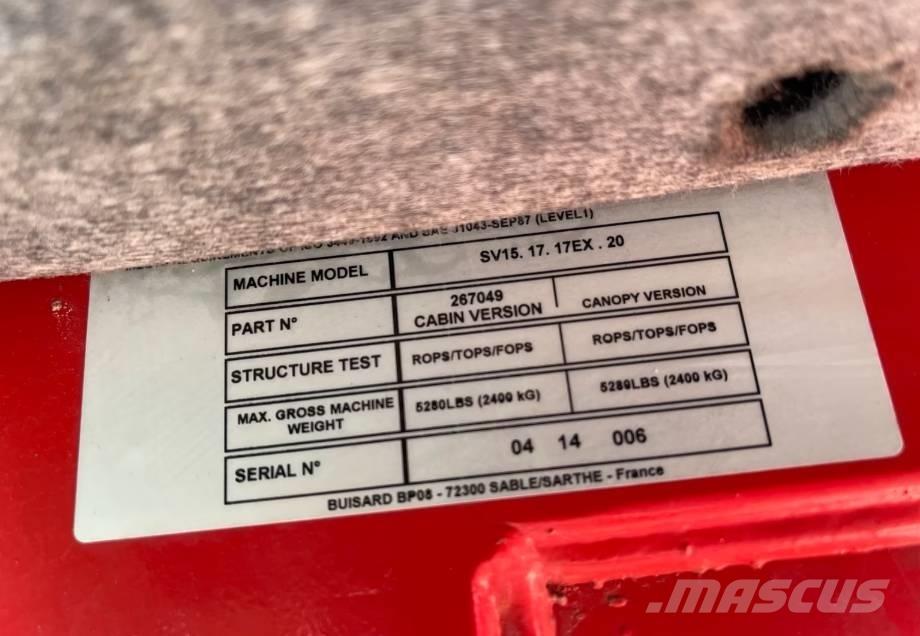 Yanmar SV 15 Mini kotrók < 7t