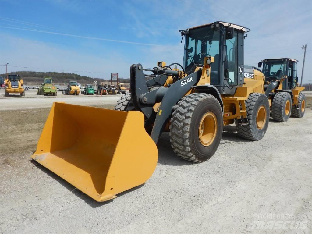 John Deere 524K Gumikerekes homlokrakodók