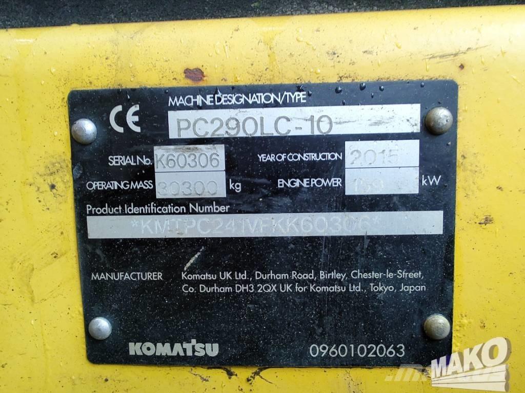 Komatsu PC 290 LC-10 Lánctalpas kotrók