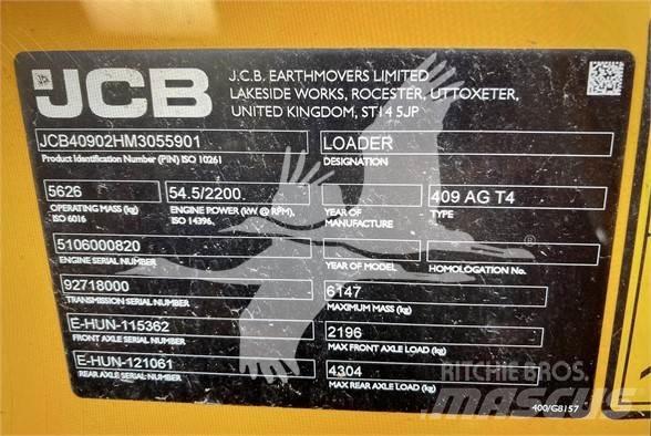 JCB 409 Gumikerekes homlokrakodók