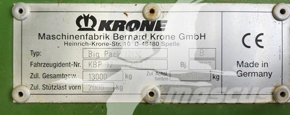 Krone BP12130 Szögletes bálázók