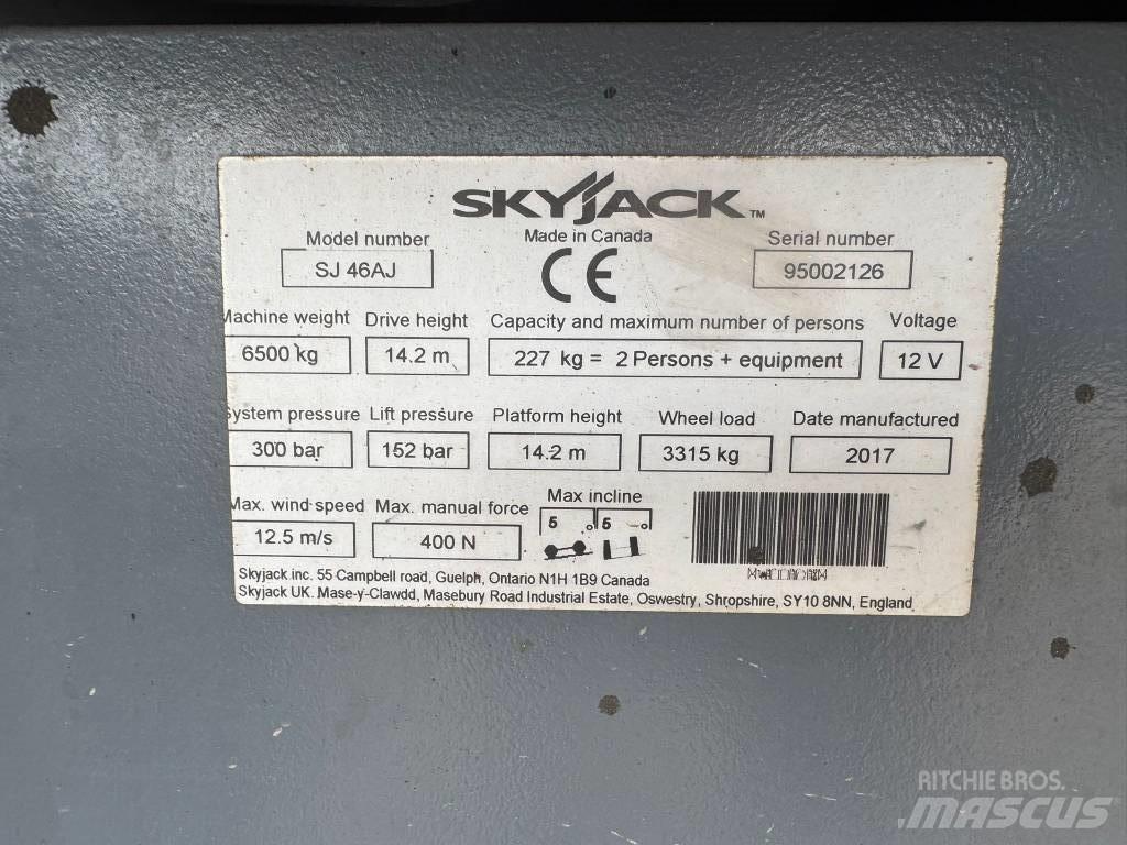 SkyJack SJ 46 AJ Karos emelők