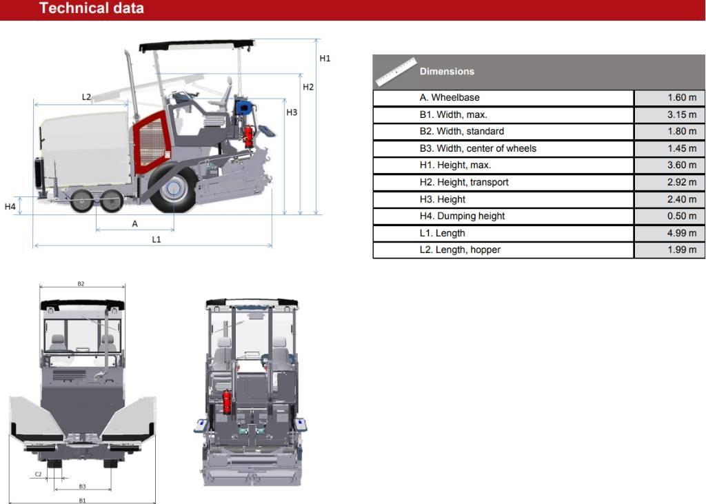 Dynapac SD 1800 W Aszfalt terítõ gépek