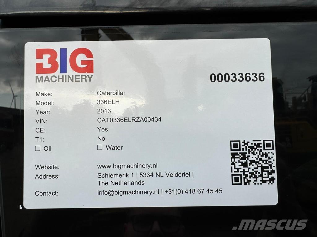 CAT 336ELH Lánctalpas kotrók