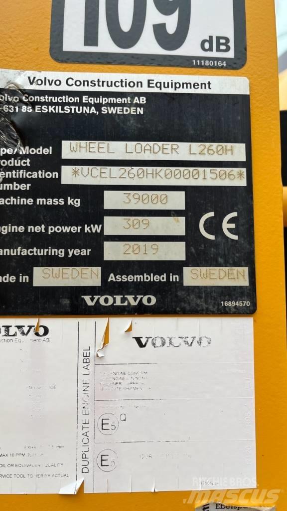 Volvo L260H Gumikerekes homlokrakodók