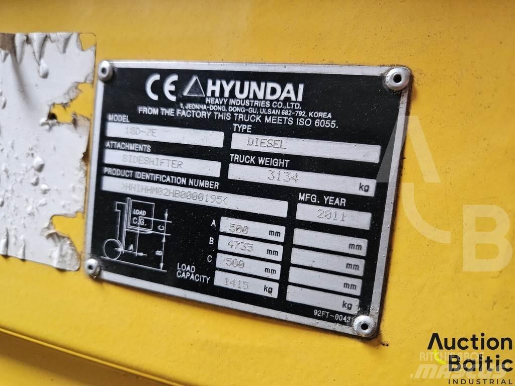 Hyundai 18D-7E Dízel targoncák