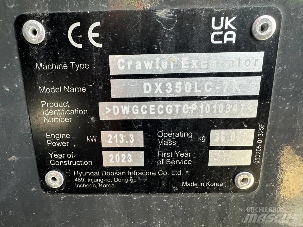 Doosan DX 350 NLC-7 Lánctalpas kotrók