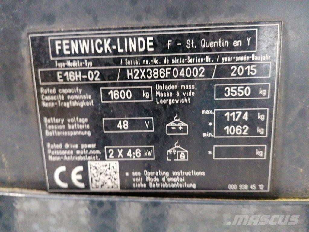 Linde E16H-02 Elektromos targoncák