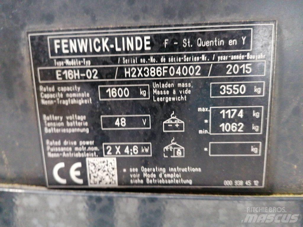 Linde E16H-02 Elektromos targoncák