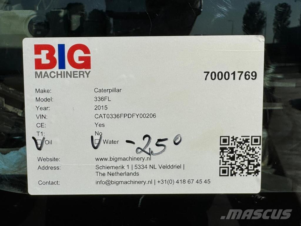 CAT 336FL XE Lánctalpas kotrók