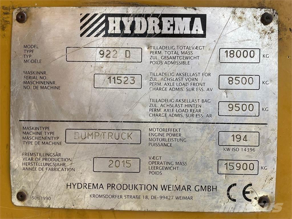 Hydrema 922D Mezei dömperek