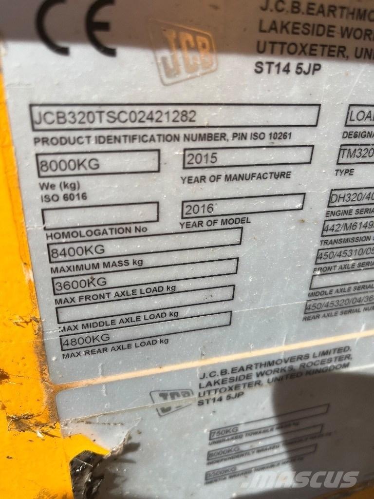 JCB TM 320 S Teleszkópos mezőgazdasági rakodók