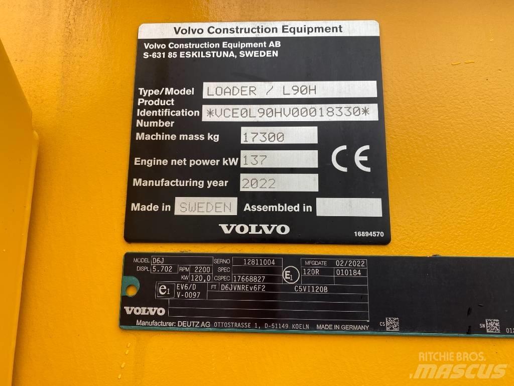Volvo L90H  / L 90 H Gumikerekes homlokrakodók