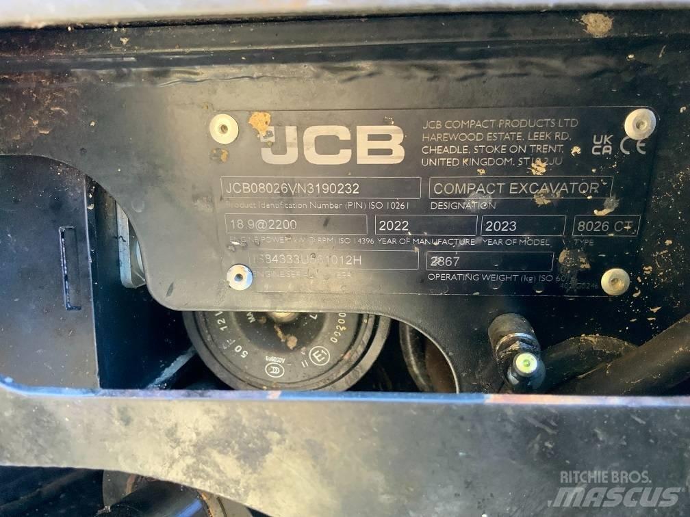 JCB 8026 CTS Mini kotrók < 7t