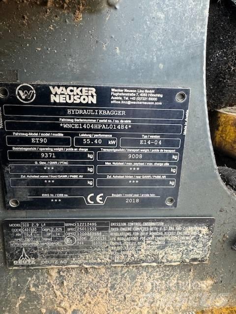 Wacker Neuson ET 90 Lánctalpas kotrók